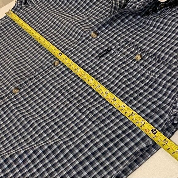 Columbia Sportswear Co. Button Down Long Sleeve Pocket Men’s XL Gray Blue Check - Picture 8 of 10